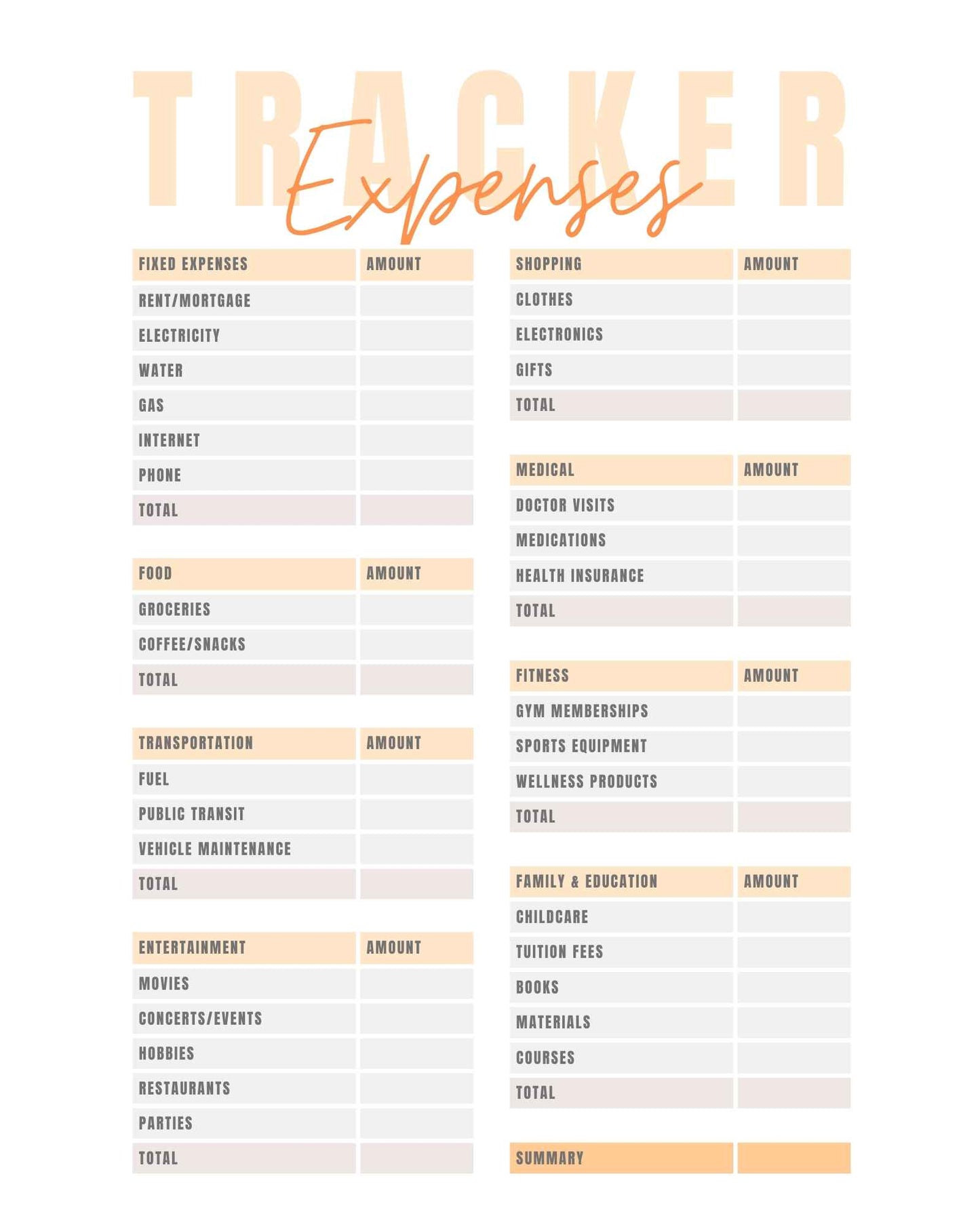 Budget planner goal