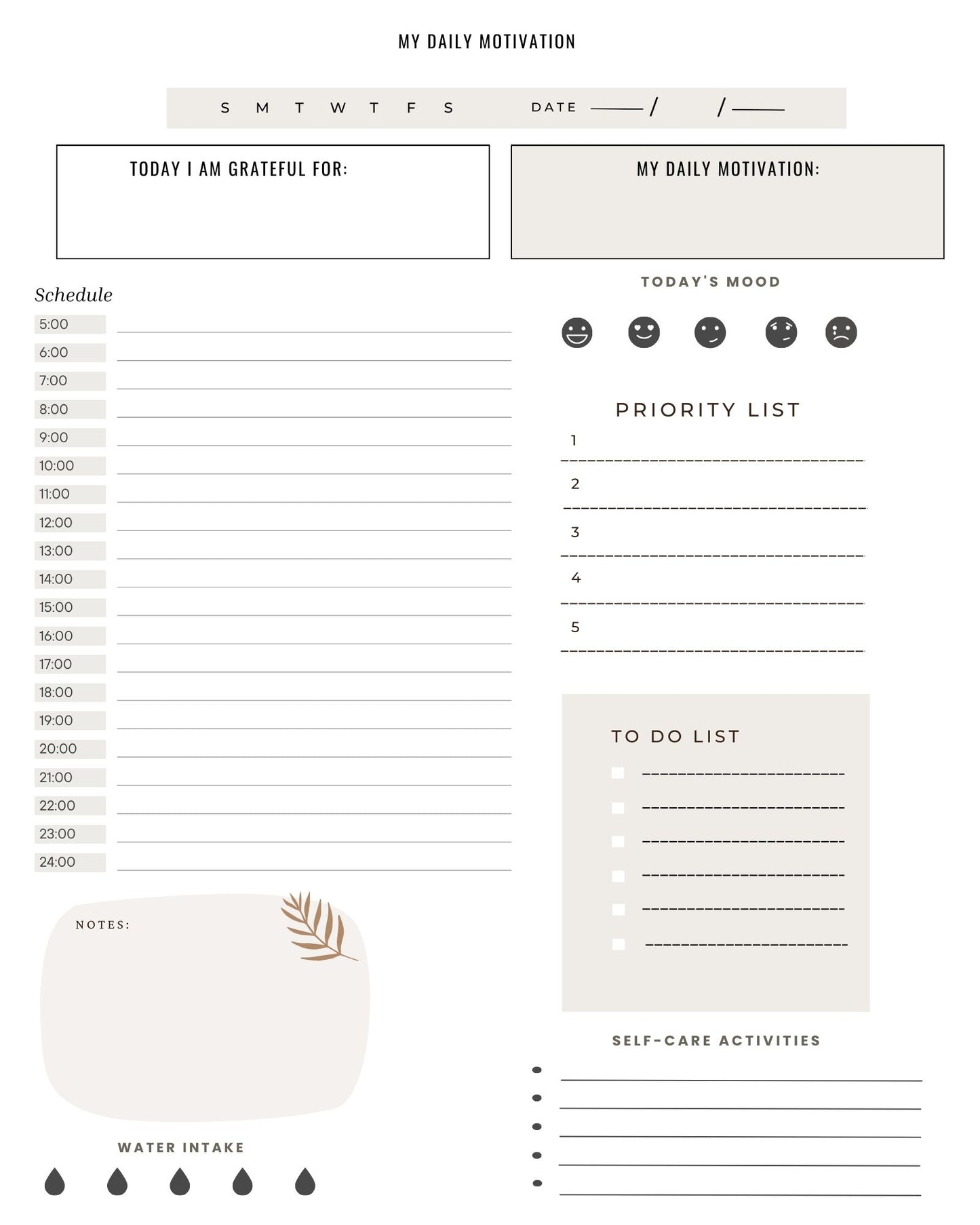 My daily planner 2